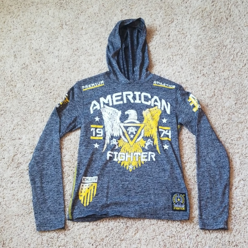 long sleeved hooded tshirt